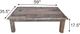 A & B Home Rustic Gray Coffee Table-3