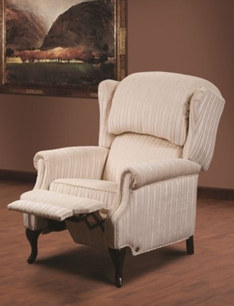 Fornirama 79 Beige Push-Back Recliner-1