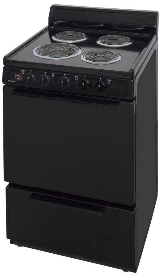 Premier 24" Black Freestanding Electric Range-3