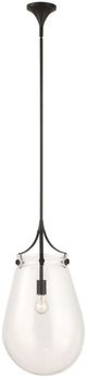 Uttermost® Dewdrop Clear/Matte Black Pendant-3