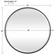 Uttermost® Benedo Black Round Mirror-4