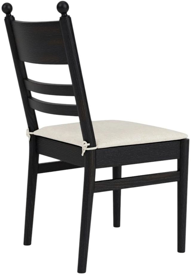 Riverside Furniture Calhoun 2-Piece Ebony Whiskey Oak Ladderback Side Chair Set-4