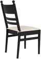 Riverside Furniture Calhoun Ebony Whiskey Oak Ladderback Side Chair-4