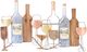 Classy Living Wine and Glasses Wood Wall Decor-0
