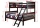 Donco Kids Dark Cappuccino Twin/Full Mission Bunkbed-2