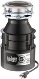 InSinkErator® Badger® 5 0.5 HP Continuous Feed Black Garbage Disposal-2