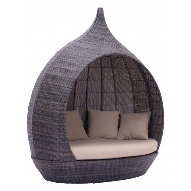 Zuo® Modern Martinique Brown and Beige Beach Daybed-0