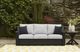 Signature Design by Ashley® Beachcroft Black/Light Gray Fabric/Wicker Outdoor Sofa with Cushion-1