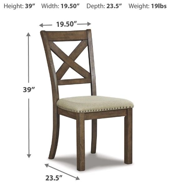 Signature Design by Ashley® Moriville Beige/Brown Dining Side Chair-3