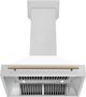 ZLINE Autograph Edition 36" White Matte Wall Mounted Range Hood-4