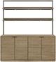 Bernards Linné Wheat Sideboard and Hutch-2
