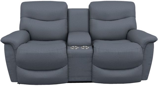 La-Z-Boy® James Midnight Power Reclining Loveseat with Console and Headrest-1