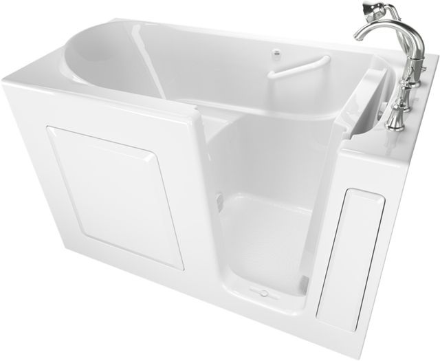 American Standard Value Series White Alcove Walk-In Soaking Bathtub-2