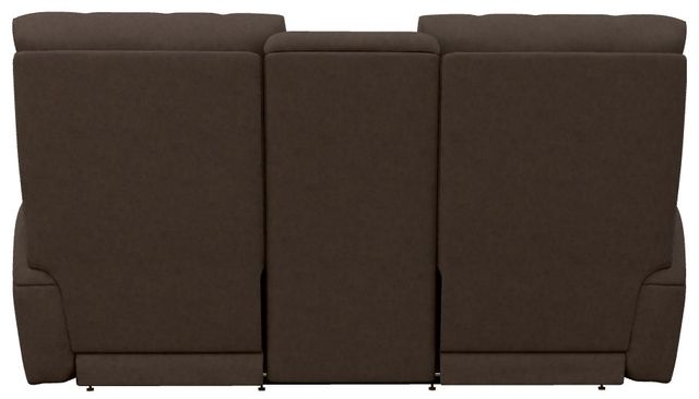 La-Z-Boy® Cassian Mocha Power Reclining Loveseat with Console, Headrest, and Lumbar-4