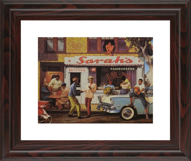 Classy Living Sidewalk Serenade Framed Wall Art-0