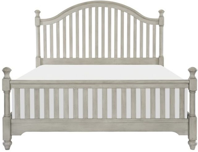 Homelegance® Mossbrook Light Gray Queen Panel Bed-2