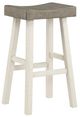 Homelegance® Caspian Coffee/White Pub Height Stool-0
