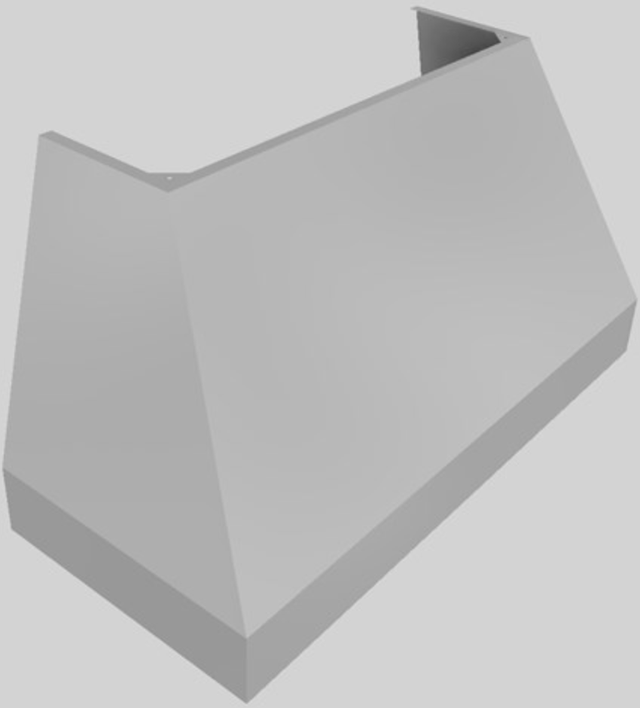 Vent-A-Hood® Designer Series 54" Gunsmoke Wall Mounted Range Hood-4