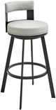 Armen Living Flynn Black/Light Gray 30'' Bar Stool-0
