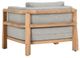 Classic Home Aston Gray/Natural Teak Wood Outdoor Accent Chair-4
