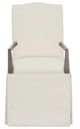 Fairfield® Customizable Entree Dining Camel Short Back Skirted Arm Chair-1