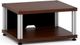 Salamander Designs® Synergy Single 10 AV Cabinet-Dark Walnut/Aluminum-0