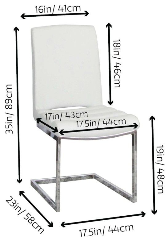 Cramco Dana Chrome/Light Gray Dining Side Chair-3
