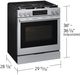 Samsung Bespoke 30" Fingerprint Resistant Stainless Steel Smart Slide-in Dual Fuel Range-2