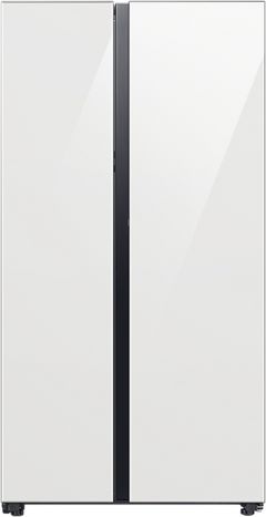 Réfrigérateur côte-à-côte de 36 po Samsung® BESPOKE de 22.6 pi³ - Verre blanc