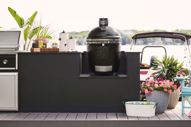 LYNX® Kamado 23" Gloss Black Tabletop Charcoal Grill-2