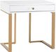 TOV Furniture Janie White Lacquer Side Table-1