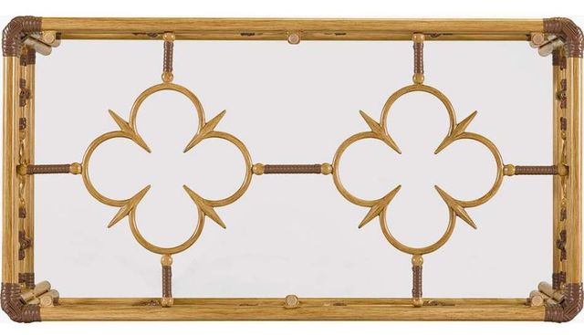 Lane Venture® Mimi by Celerie Kemble Raffia Rectangular Cocktail Table-2