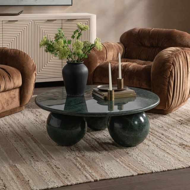 Classic Home Castello Forest Green Coffee Table-4