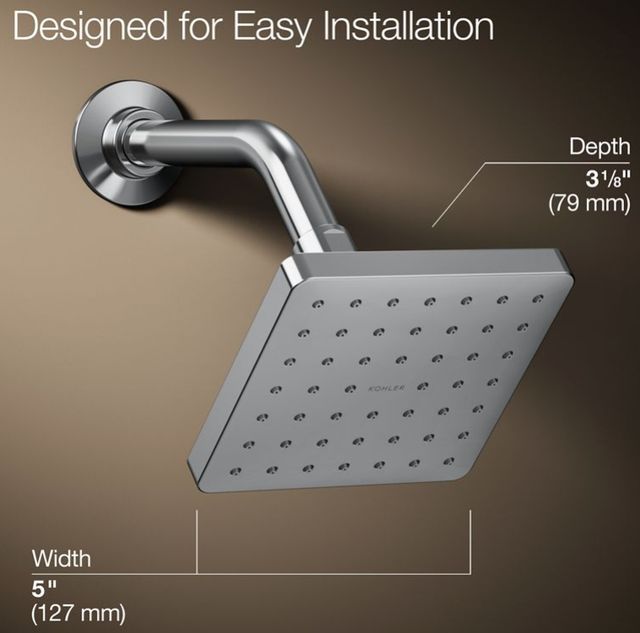 KOHLER® Parallel® Polished Chrome 1.75 GPM Single-Function Showerhead-3