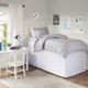 Olliix by Intelligent Design White Twin XL Extended Drop 36" Dorm Bed Skirt-0