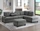 Mazin Furniture Dunstan Dark Gray Storage Ottoman-3