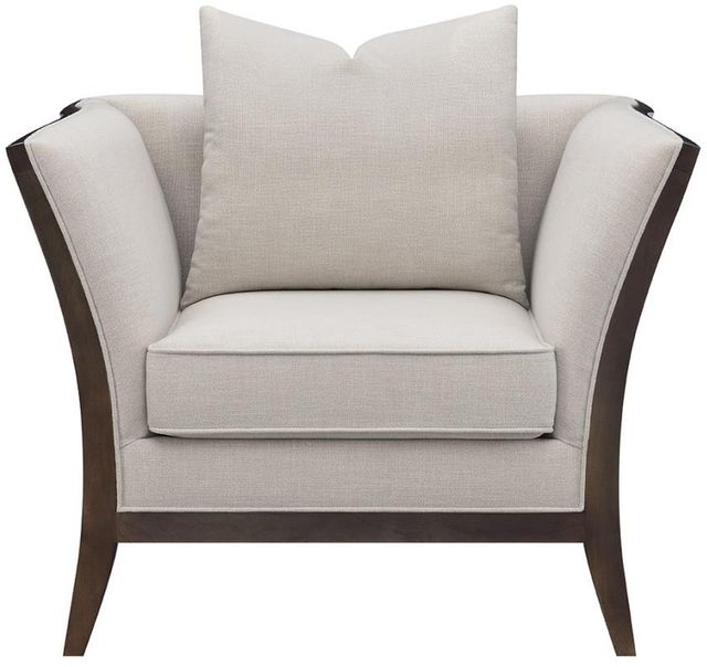 Coaster® Lorraine Beige Upholstered Chair with Flared Arms-1