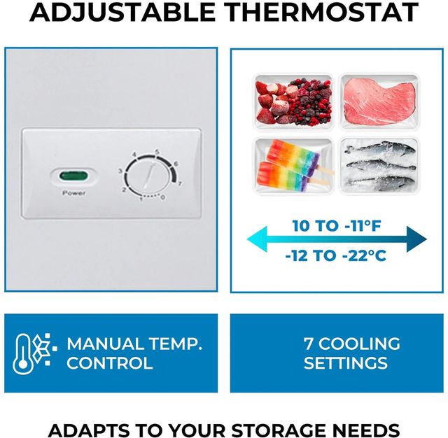 Kenmore® 38" 8.7 Cu. Ft. White Chest Freezer-3