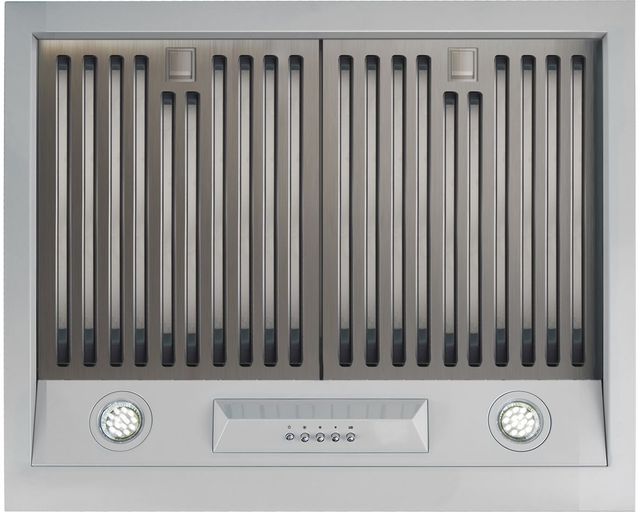 Unique® Appliances Classic Retro 24" Marshmallow White Wall Mounted Range Hood-3