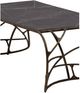 Furniture Classics Mirabelle Marble Top Coffee Table with Warm Brushed Bronze Base-5