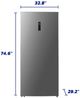 Element® 21.2 Cu. Ft. Stainless Steel Upright Freezer -4