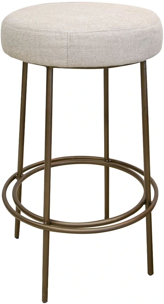International Furniture Direct Frida Gold/Ivory Bar Stool-0