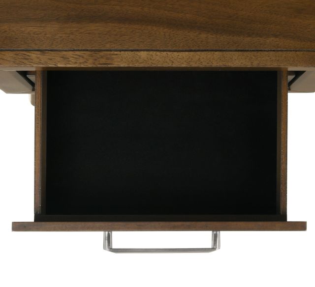 Elements International Malibu Gray/Walnut Bench-4