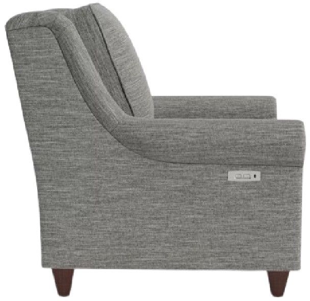 Bassett® Furniture Customizable Magnificent Motion Fabric Roll Arm Power Wall Recliner-2