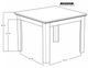 International Furniture Direct Loft Brown Grayish 42" Dining Table-2