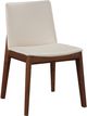 Moe's Home Collection Deco 2-Piece Cream White PVC Dining Chair Set-0