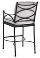 Tommy Bahama® Outdoor Pavlova Graphite Counter Stool with Ivory Sunbrella Fabric-1