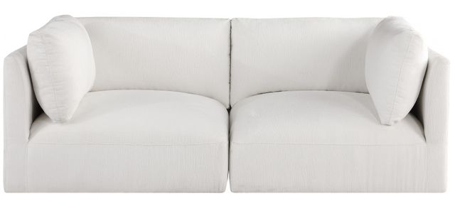 Meridian Furniture Ease 2-Piece Cream Modular Loveseat-1
