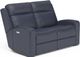 Flexsteel® Cody Dark Blue Power Reclining Loveseat with Power Headrests-0