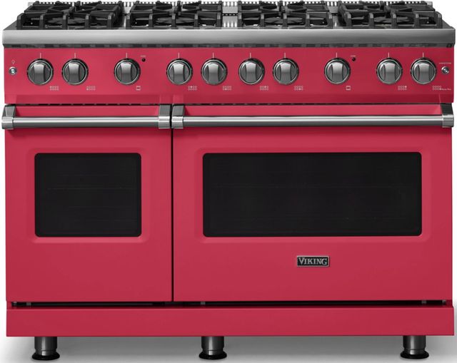 Viking® 5 Series 48" Valentine Pro Style Gas (LP) Range with Polished Chrome Trim-0